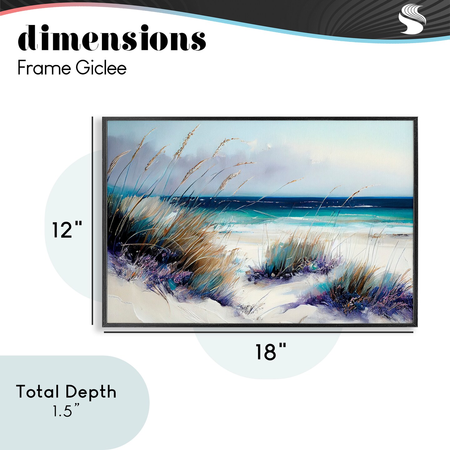 Stupell Industries Euphoria Beach Dunes Framed Giclee, design by Sasha