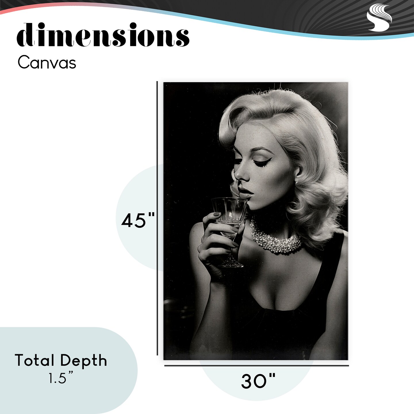 Stupell Industries Classic Woman & Martini Canvas, design by Decent Exposures