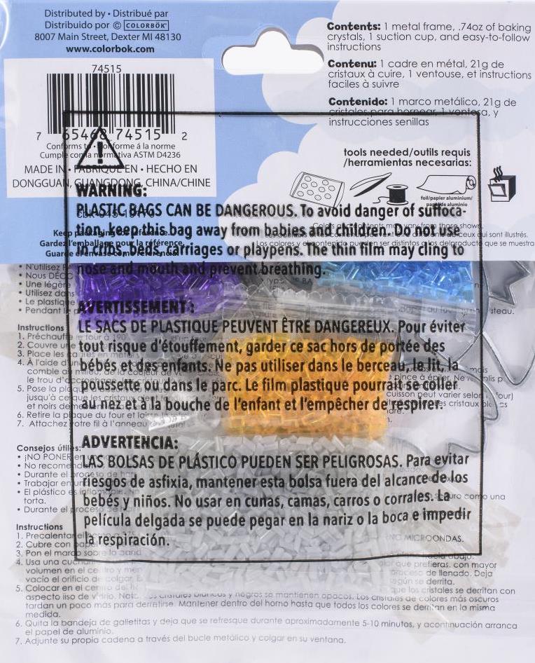 DIY Makit & Bakit Owl with Moon Stained Glass Suncatcher Kit Kids