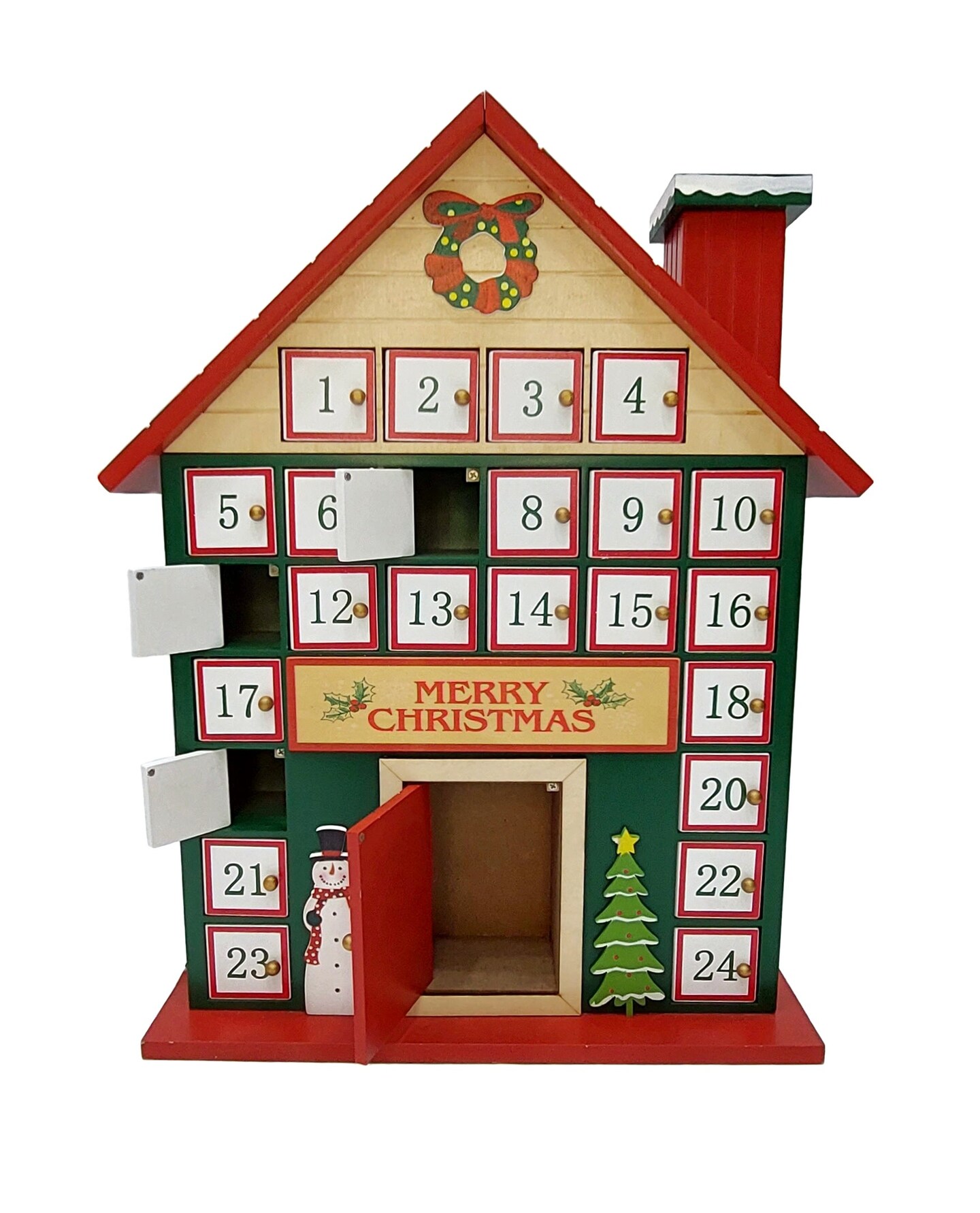 Christmas Cottage Wooden Advent Calendar Wizardi