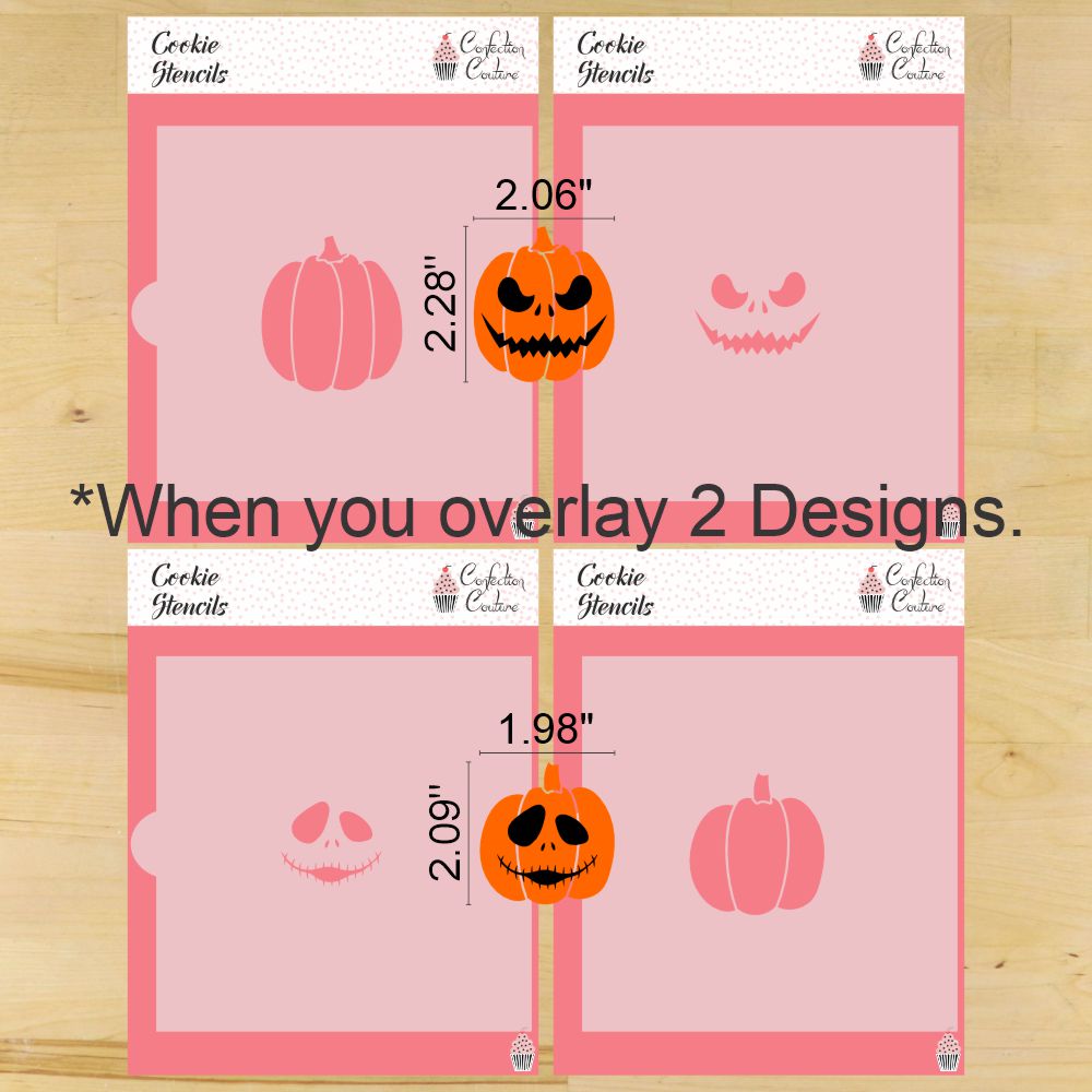 Jack-o-Lantern Halloween Cookie Stencils | Halloween Arts & Crafts Stencil | Confection Couture |