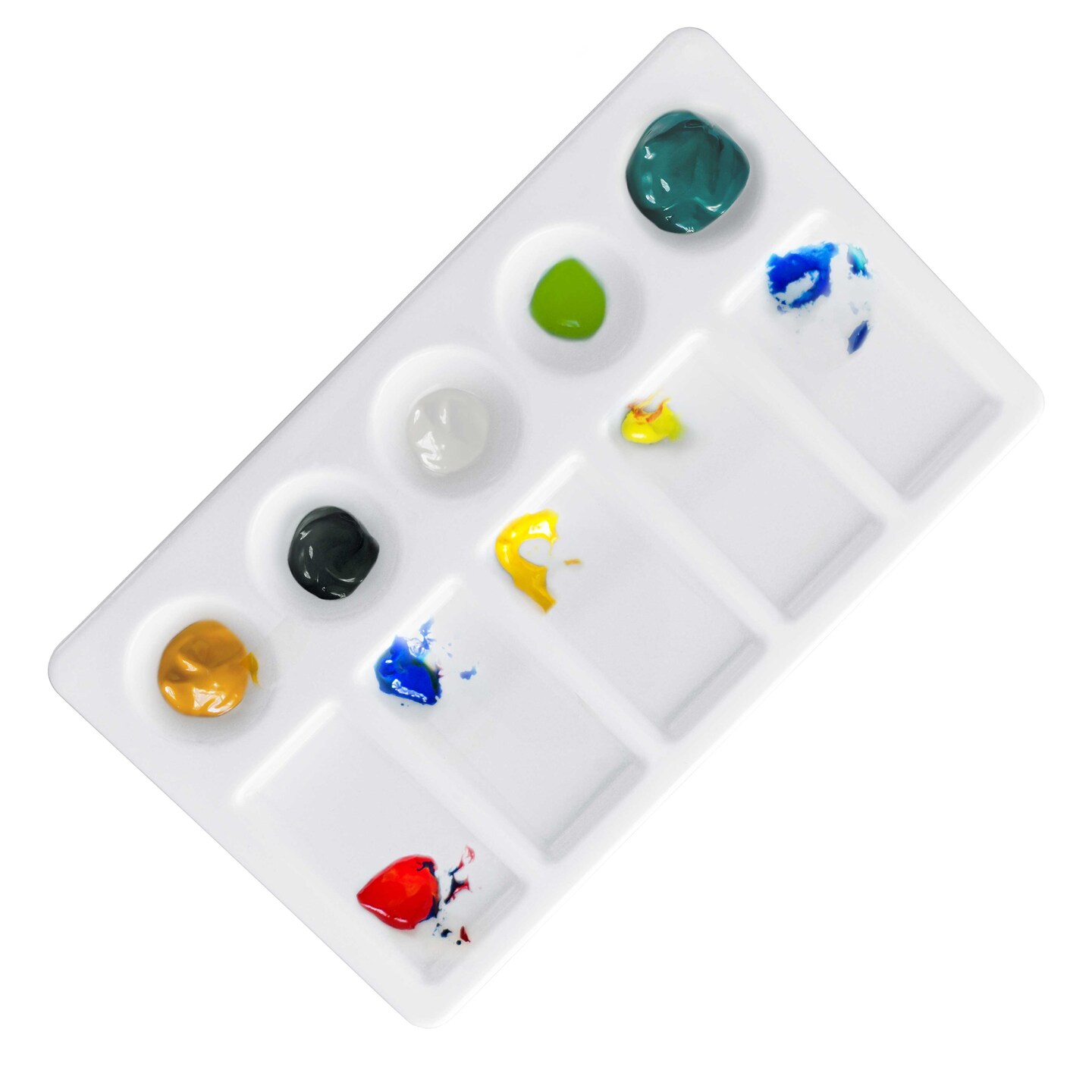 Creative Mark 10-Well Round Plastic Paint Palette