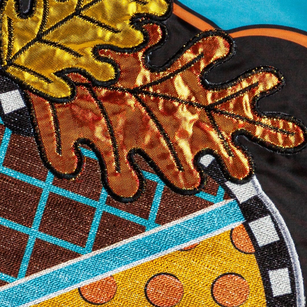 Happy Fall Acorn Garden Flag 2 Sided Applique