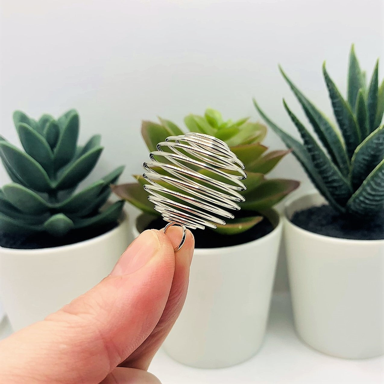 Antique Silver Spiral Lantern Bead Cages, 29x25mm