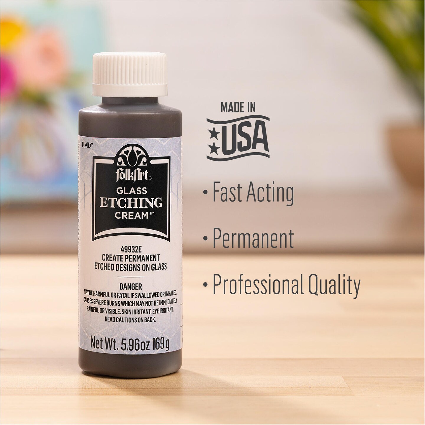 FolkArt Glass Etching Cream 5.96 oz - 49932E