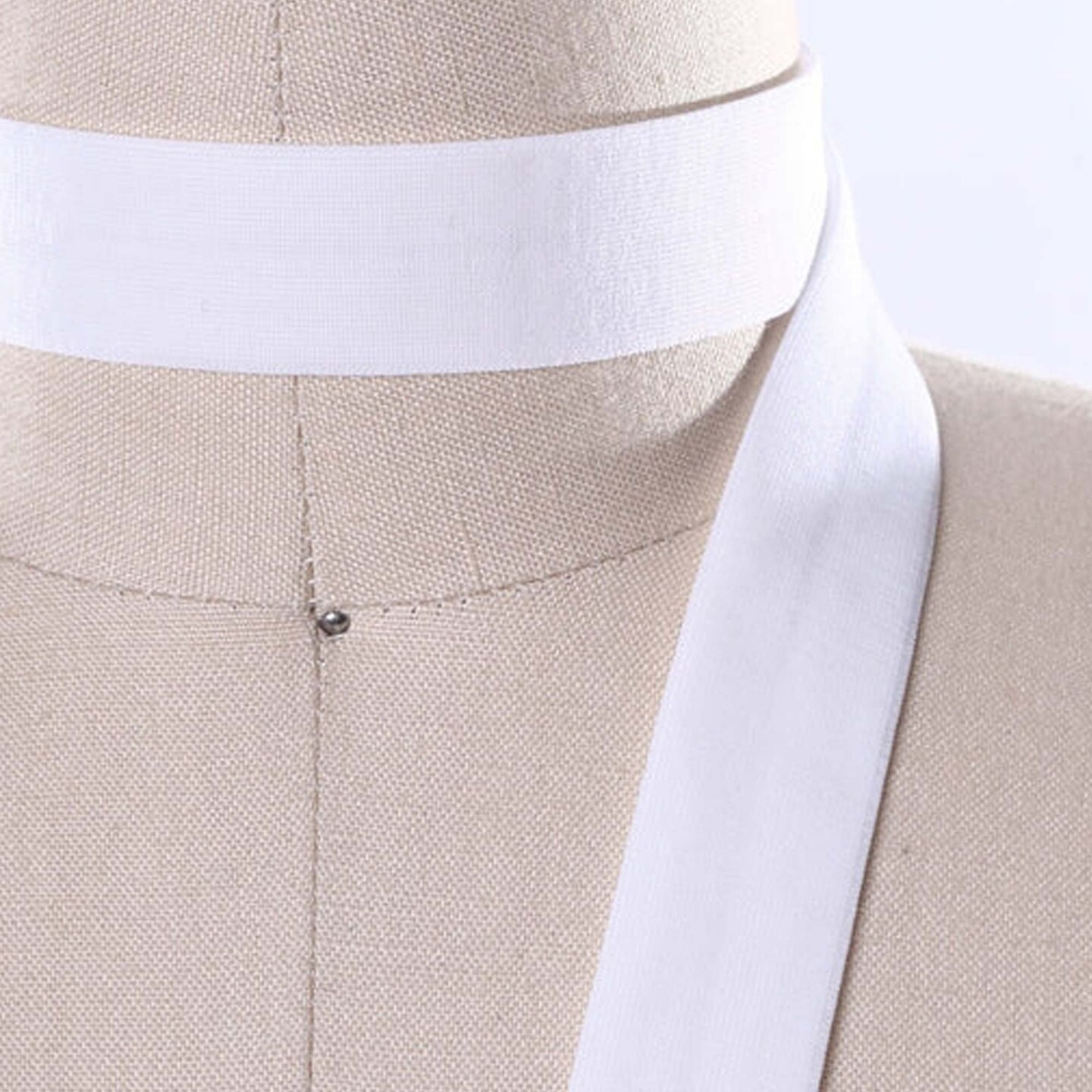 5/8&#x22; White Fold Over Elastic Trim Soft Sewing Craft Band 3 Yards
