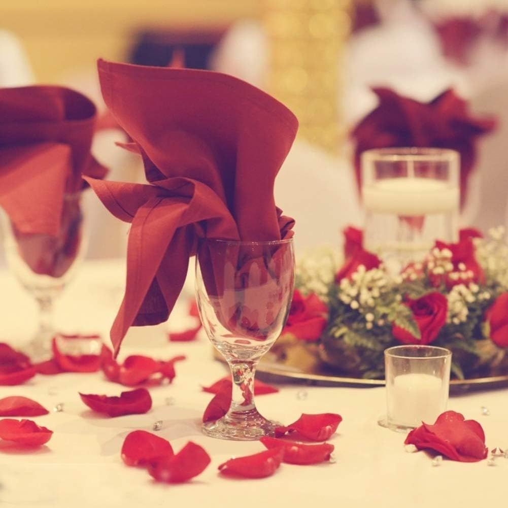 2000PCs Red Rose Petals, Silk Rose Petals for Wedding, Romantic Night, Proposal Anniversary Flower Decorations