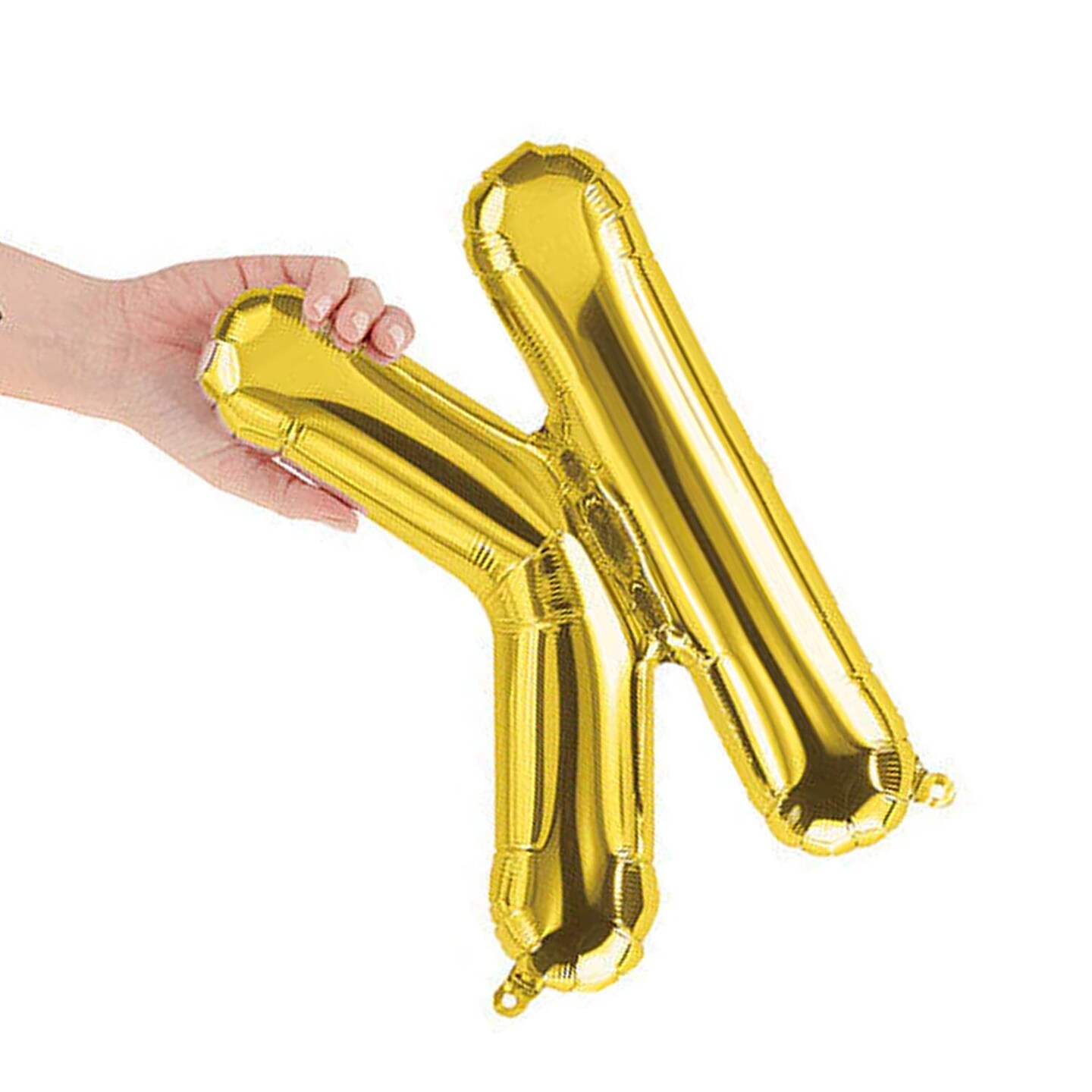 NorthStar Balloons&#xAE; 16&#x22; Gold Letter K Balloon Air Fill Only