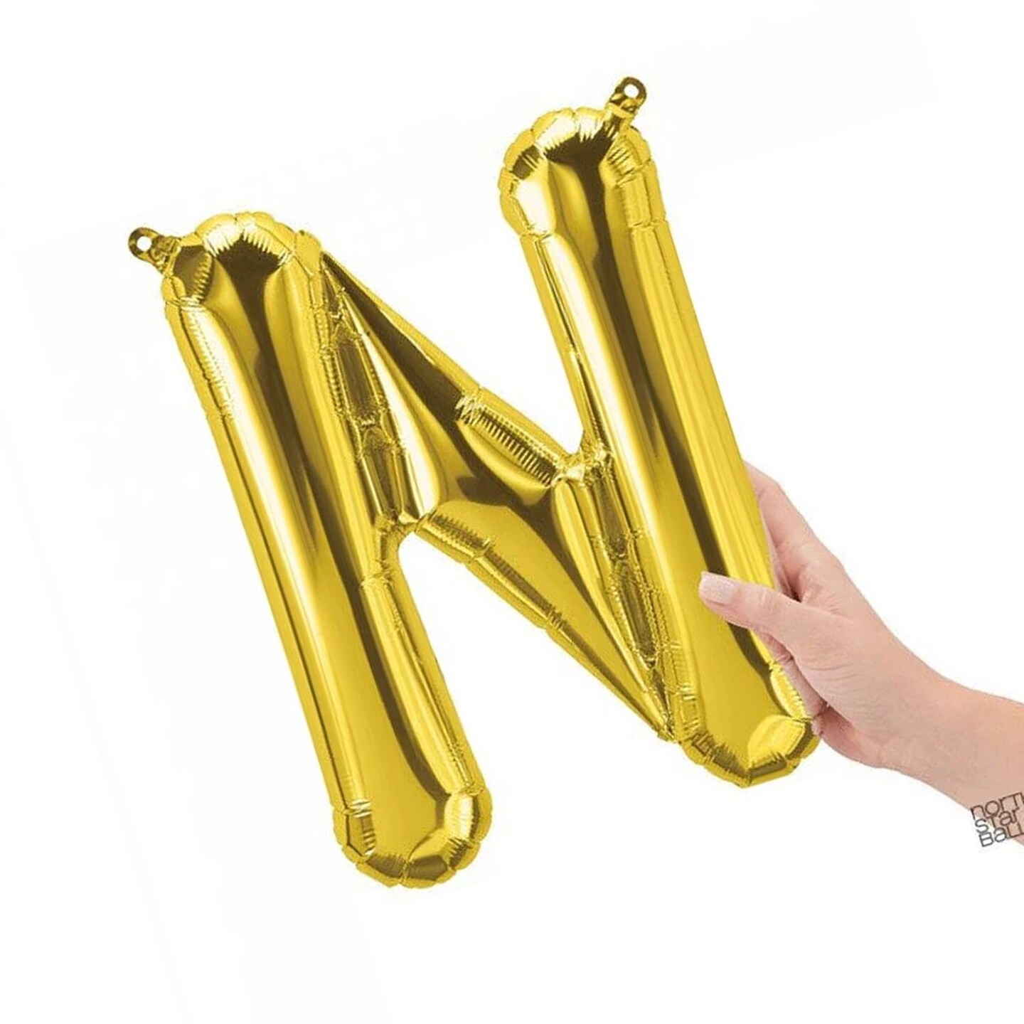 NorthStar Balloons&#xAE; 16&#x22; Gold Letter N Balloon Air Fill Only