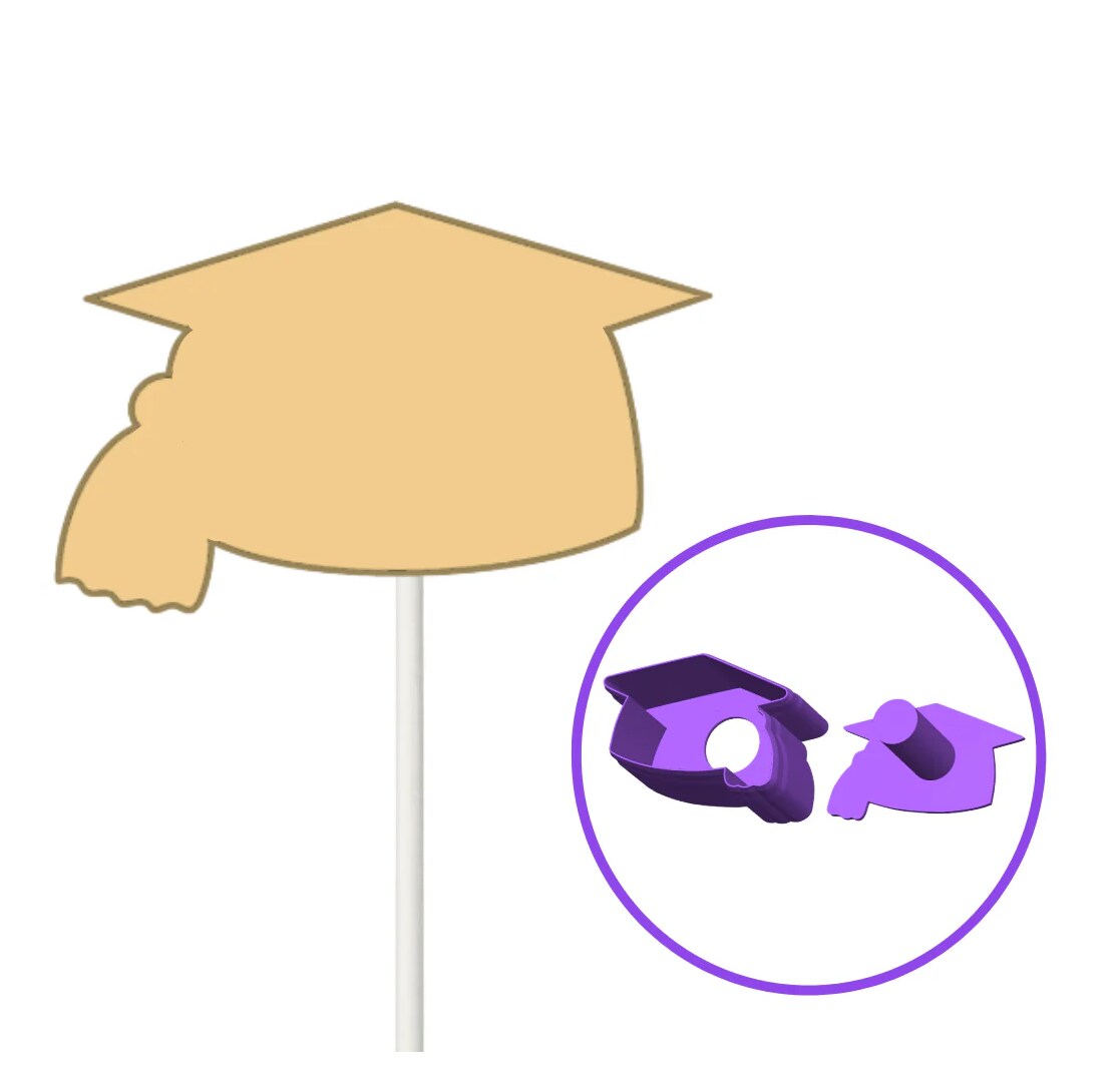 Graduation Cap N Tassel Cake Pop Mold