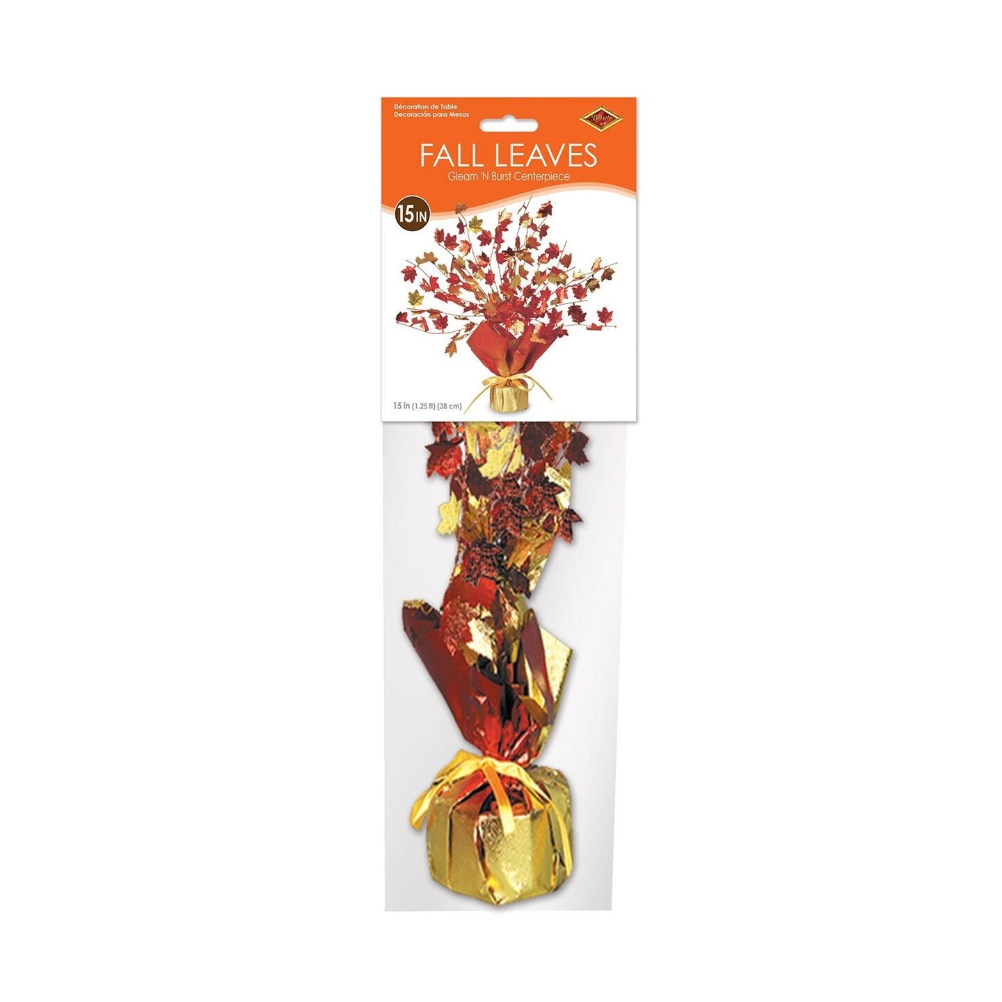 Fall Leaves Gleam &#x27;N Burst Centerpiece