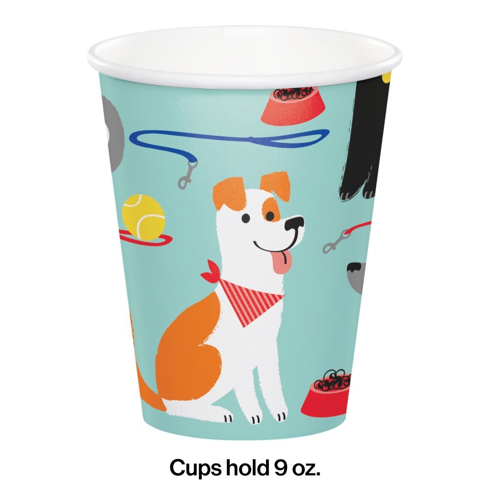 Dog Party 9oz Hot/Cold Paper Cups - 8ct