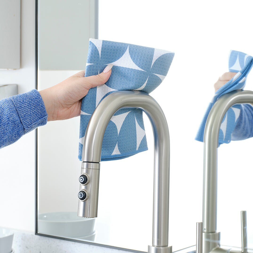 Blue Coneflower All-Purpose Microfiber Towels, Set of 4
