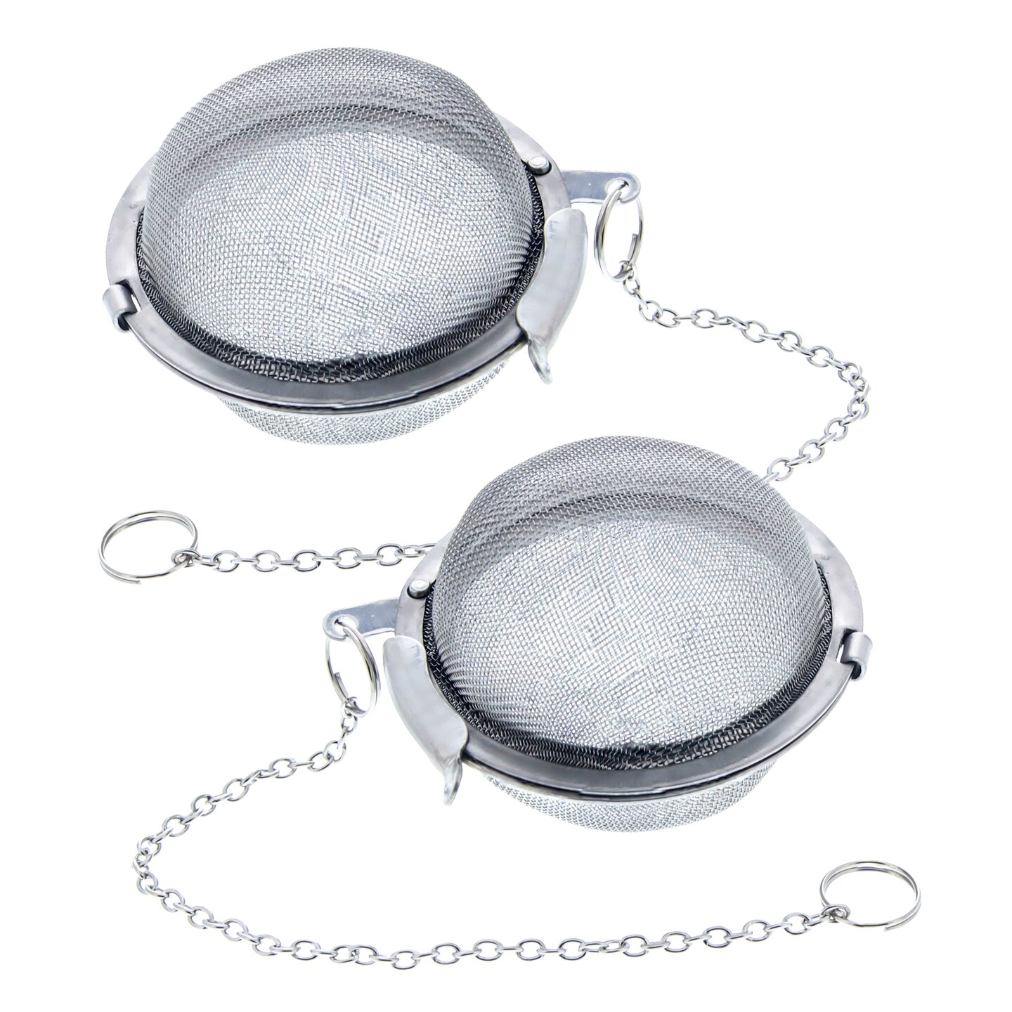 U.S. Kitchen Supply&#xAE; 2 Premium Stainless Steel Tea Ball Strainer Infusers - 2.1&#x22; Size with Extra Fine Mesh