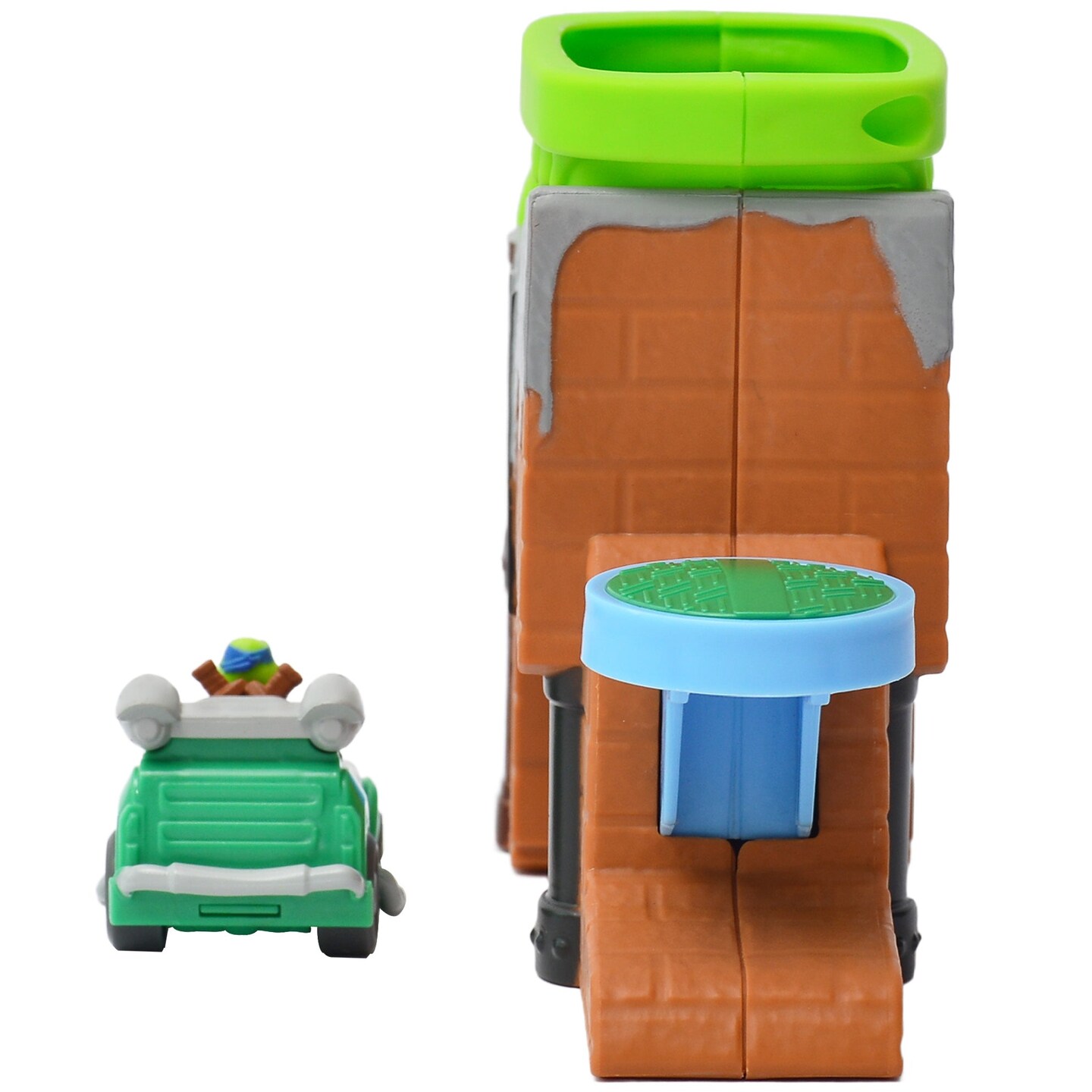 Legend Toys Teenage Mutant Ninja Turtles TMNT Mini Vehicle Playset &#x2013; Ninja Turtles Race Track &#x26; Car Adventure - Officially Licensed