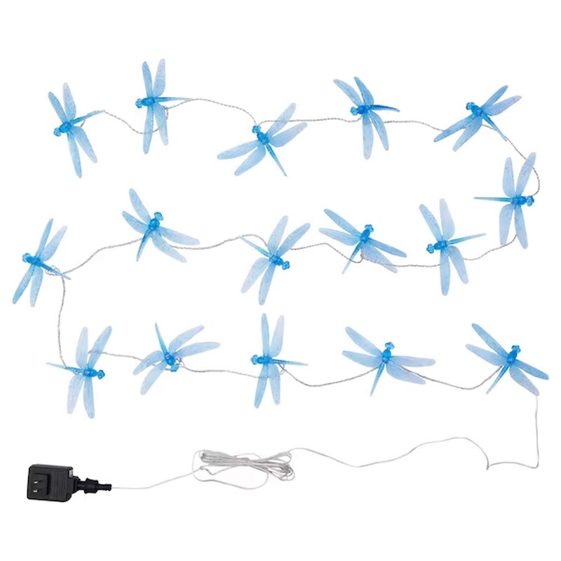 LED String Light with 16 Lights Outdoor Dragonfly Design