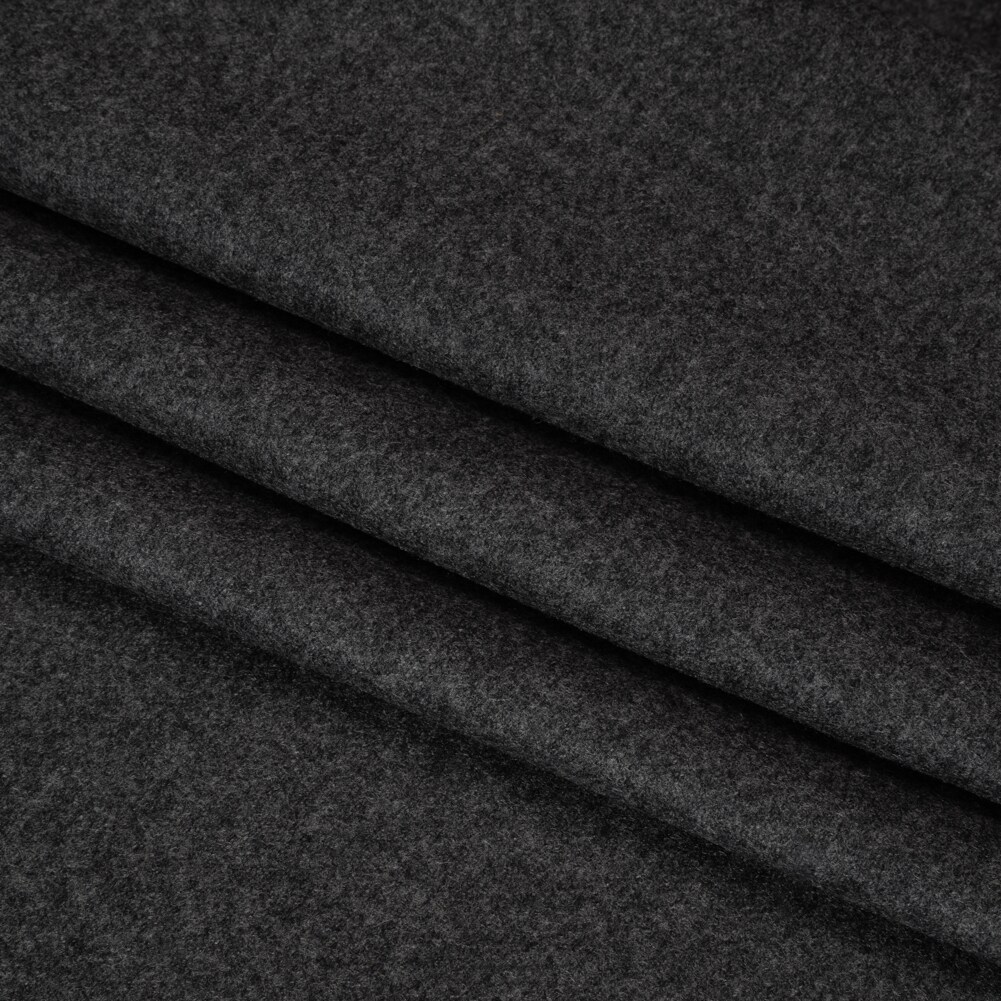 1 Yard Heathered Gray and Volcanic Ash Super 130s Wool Flannel Suiting Soft 60 inch Width