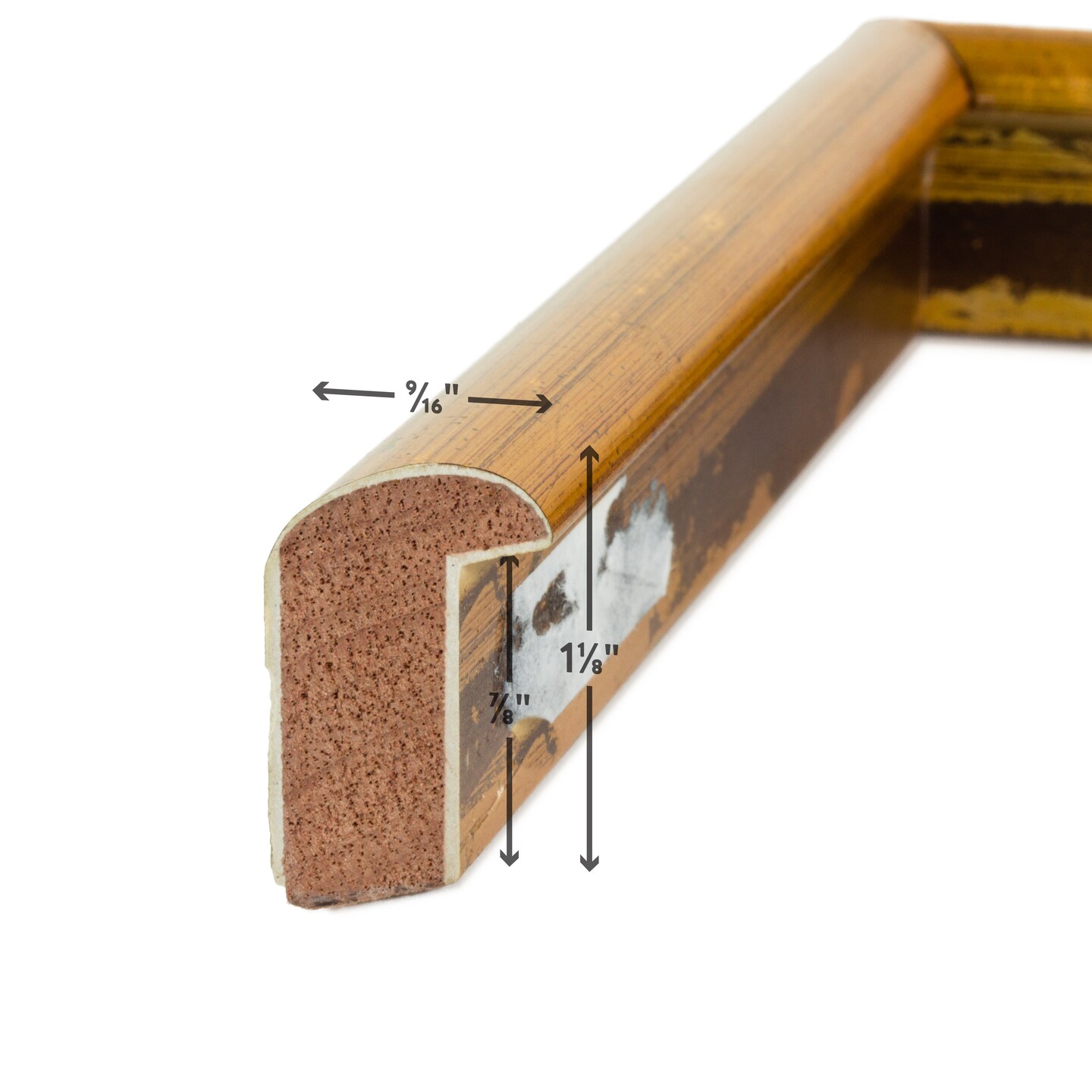 10x13 Picture Frame, Bullnose 0.5 Inch Wood Moulding, Wall Display Frame for Art, Posters, or Photos by wallsthatspeak