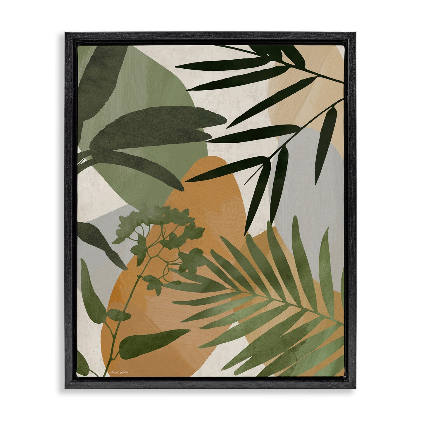 Stupell Industries Rustic Earth Tone Botanicals Floating Frame, design by Amber Sterling