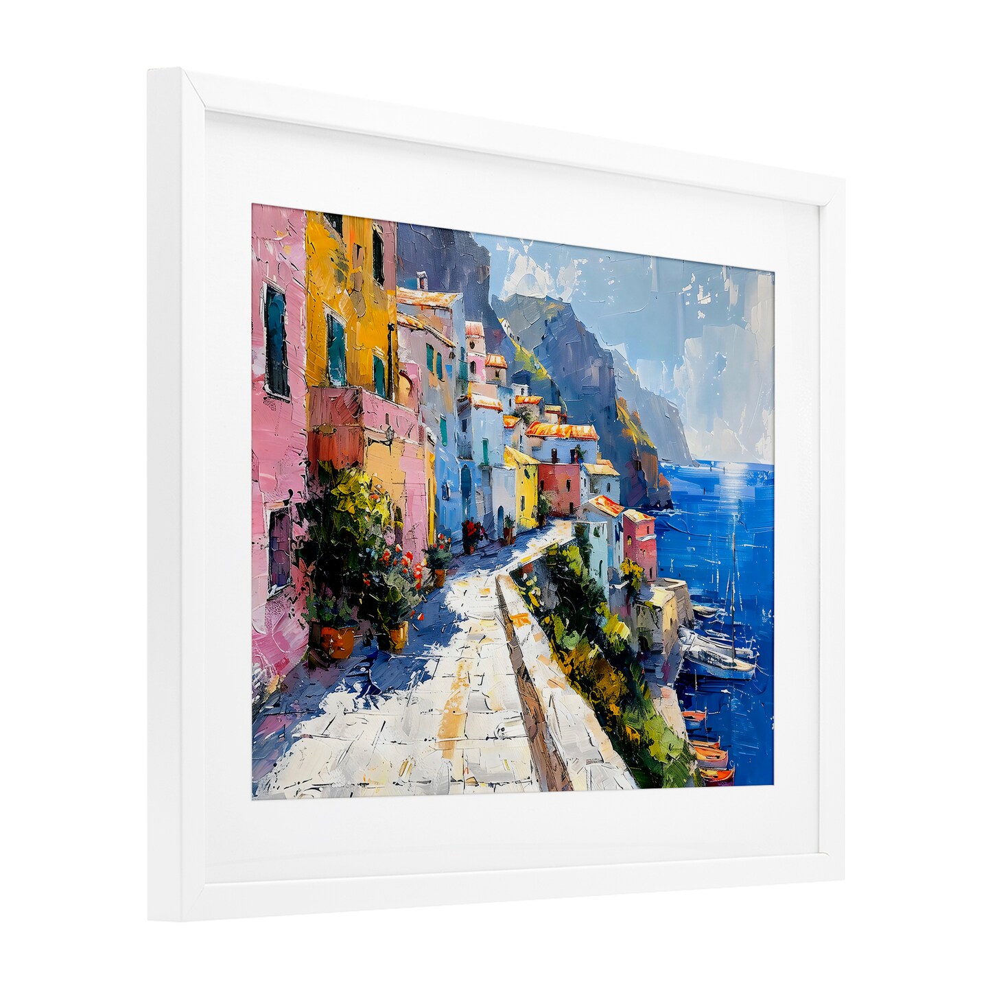 Stupell Industries Pathway Along The Coast Framed Print Under Glass, design by LSR Creative Studio