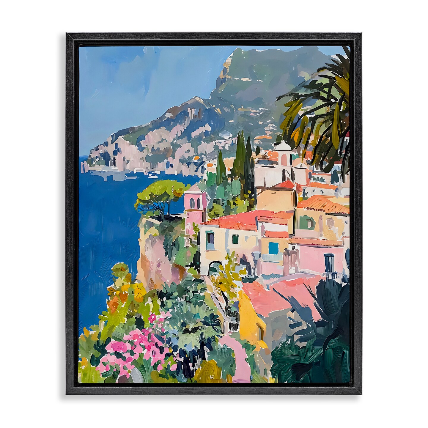 Stupell Industries Scenic Italian Coast Floating Frame, design by Riley B