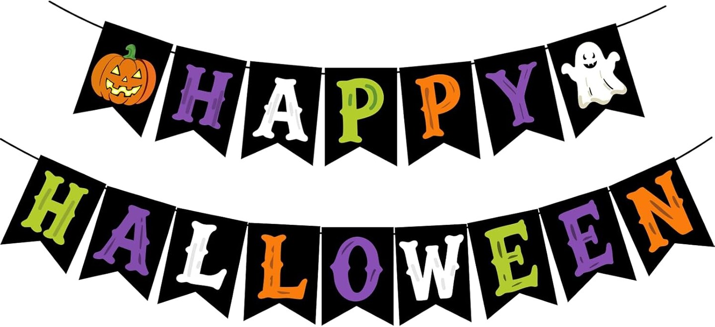 Happy Halloween Banner (Colorful)