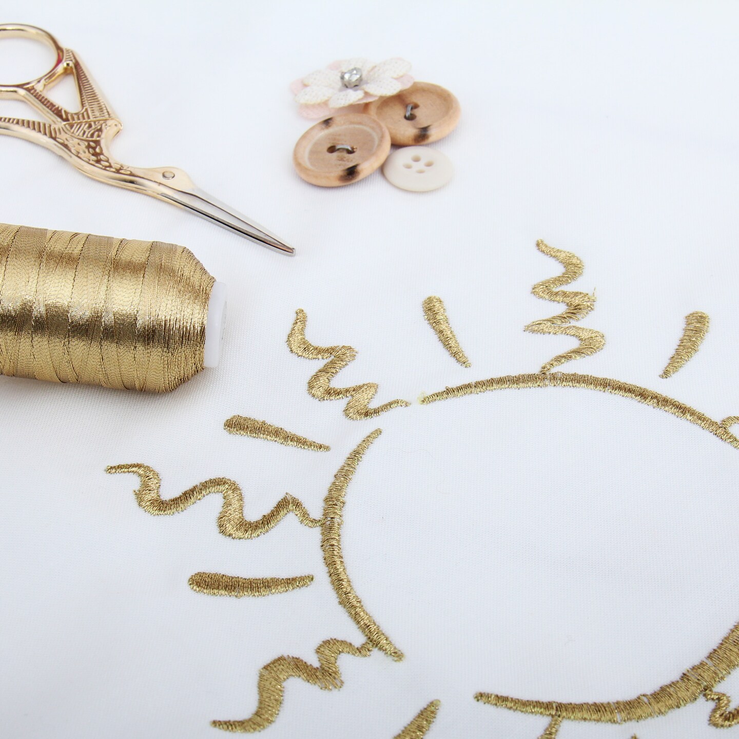 Threadart Metallic Embroidery Thread | 500 Meter Cones (550 Yards) | 20 Brilliant Shiny Colors | For Machine Embroidery