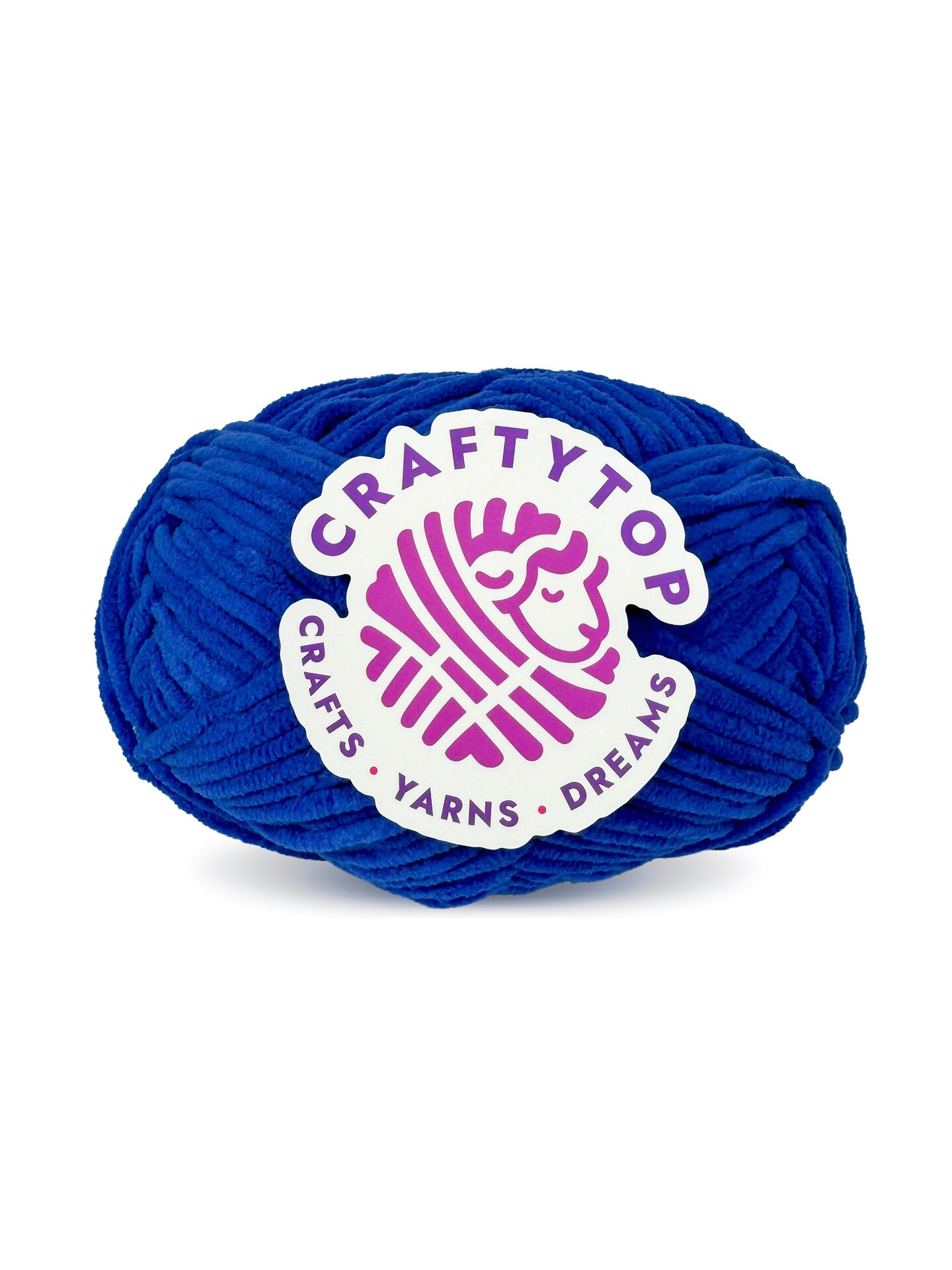 Craftytop™ Bulky Velvet Yarn #5 for Knitting & Crochet (Blue Ocean)