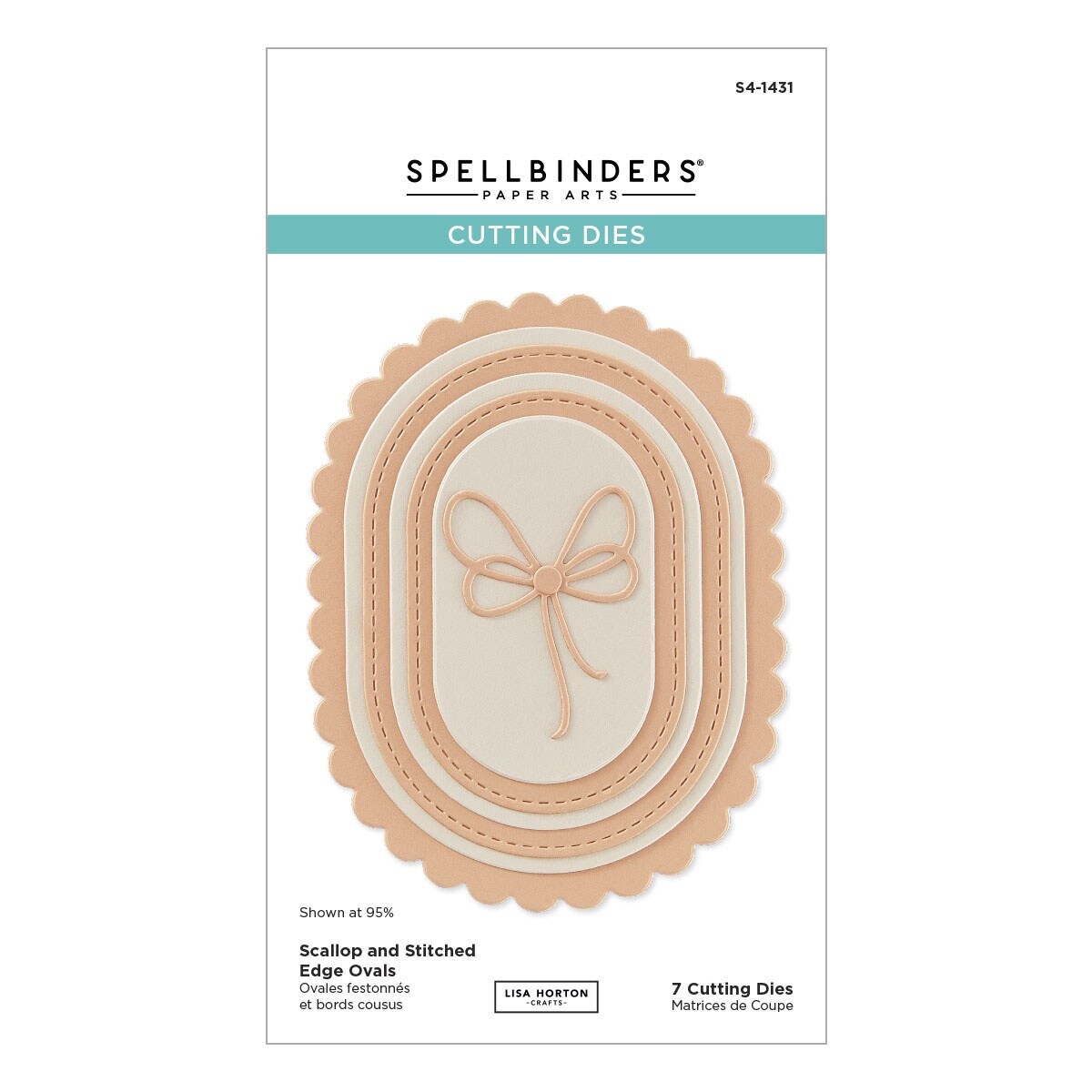 Spellbinders Etched Dies By Lisa Horton-Scallop And Stitched Edge Ovals