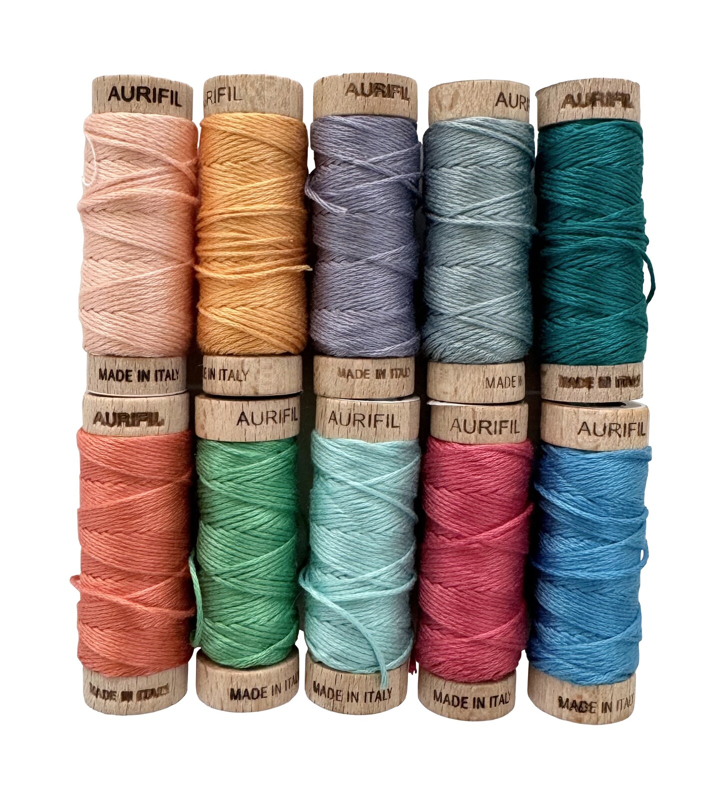 Aurifil Enchanted Thread Set by Susan Ache | (10 Cotton Floss Small Spools.)