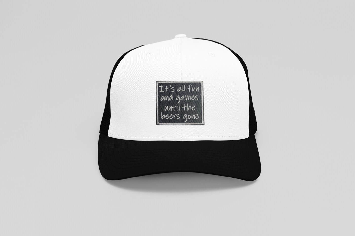 It's All Fun and Games Until the Beers Gone, Funny, Embroidered, Iron on Patch