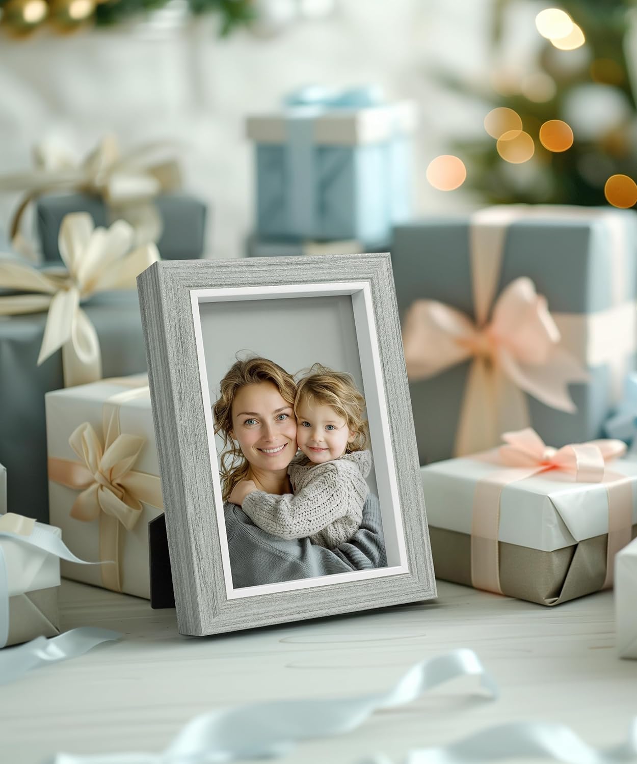 Modern Photo Frame for 5x7 Inches(Grey)