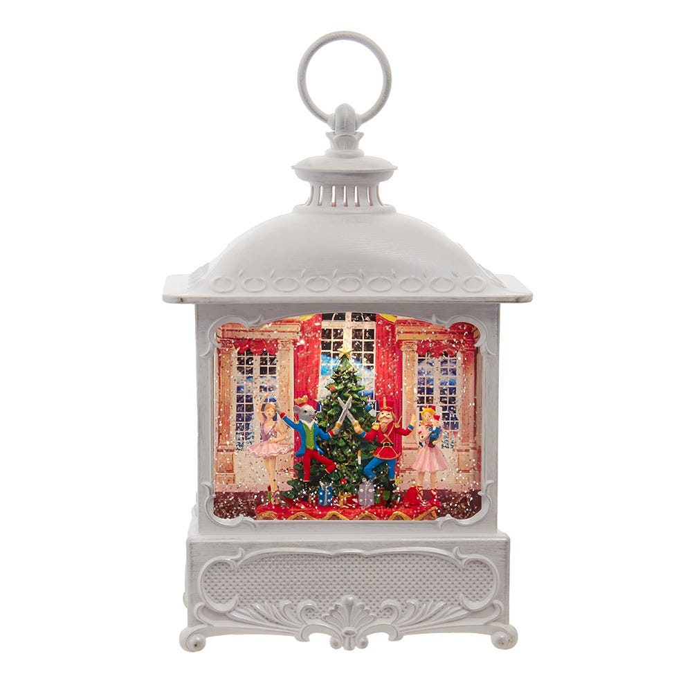 Kurt Adler 10.25-Inch Battery-Operated USB LED Lighted Nutcracker Suite Water Lantern