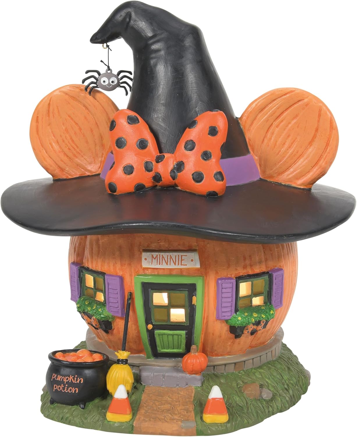 Halloween Disney Village Minnie Mouse Pumpkintown House - 7.76 Inch