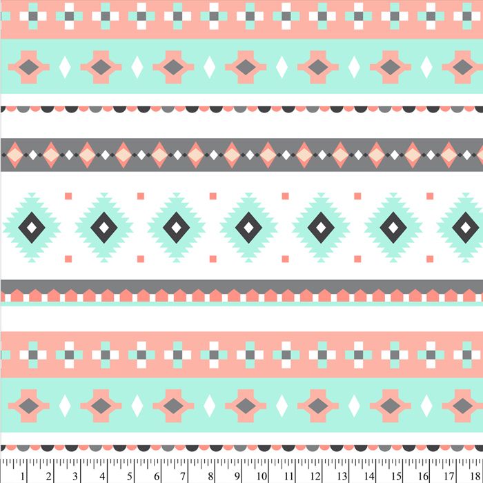 Tribal Stripes Anti-Pill Premium Fleece Fabric | By The Yard
