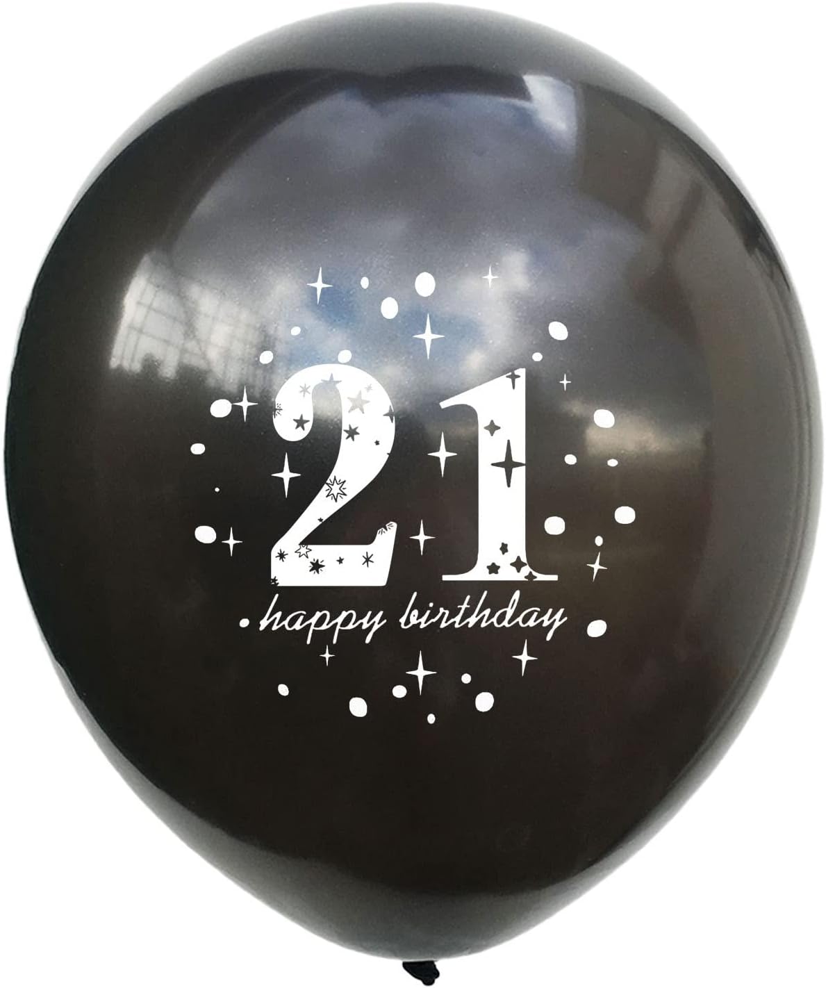 21st Birthday Balloons Black and Gold 21st Birthday Decorations (Black and Gold)
