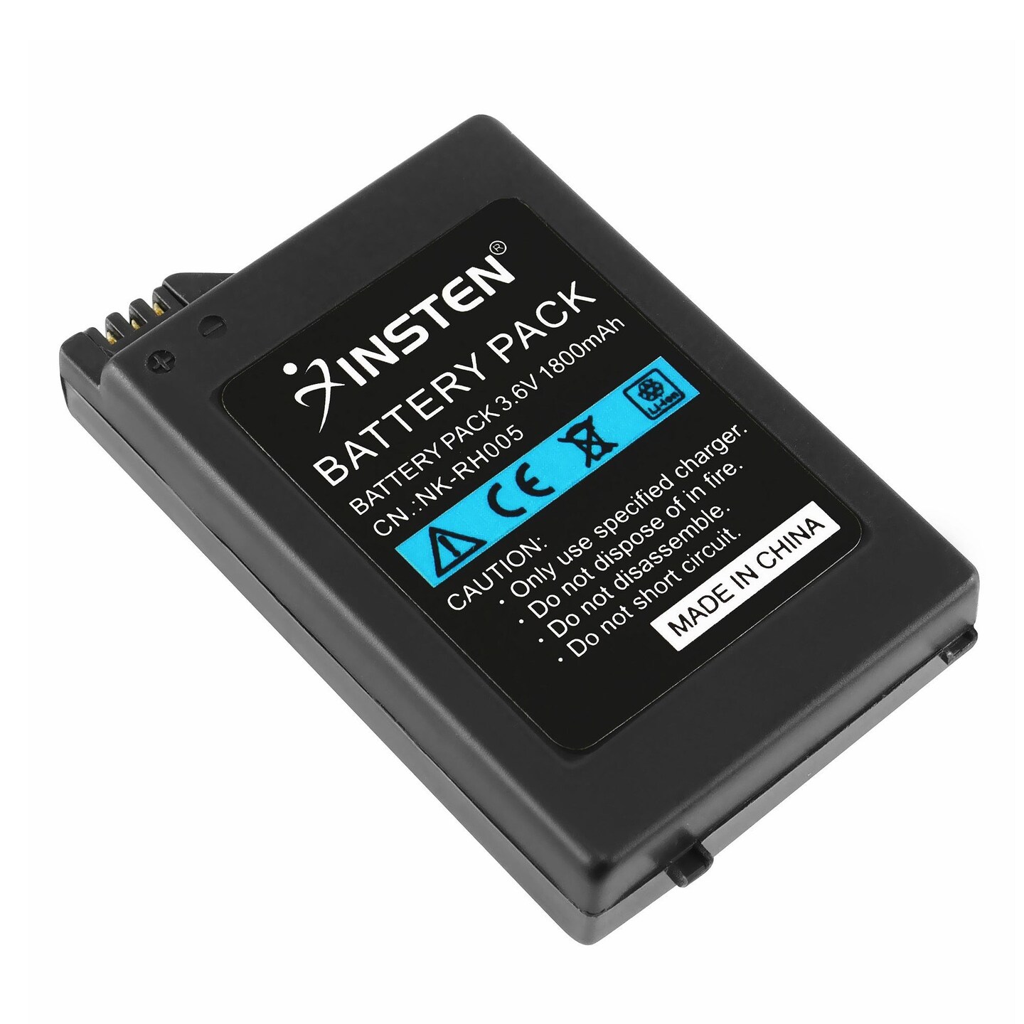 Insten Rechargeable Lithium Battery Pack for Sony PSP 1000 1001 Battery Replacement 3.6V 1800mAh
