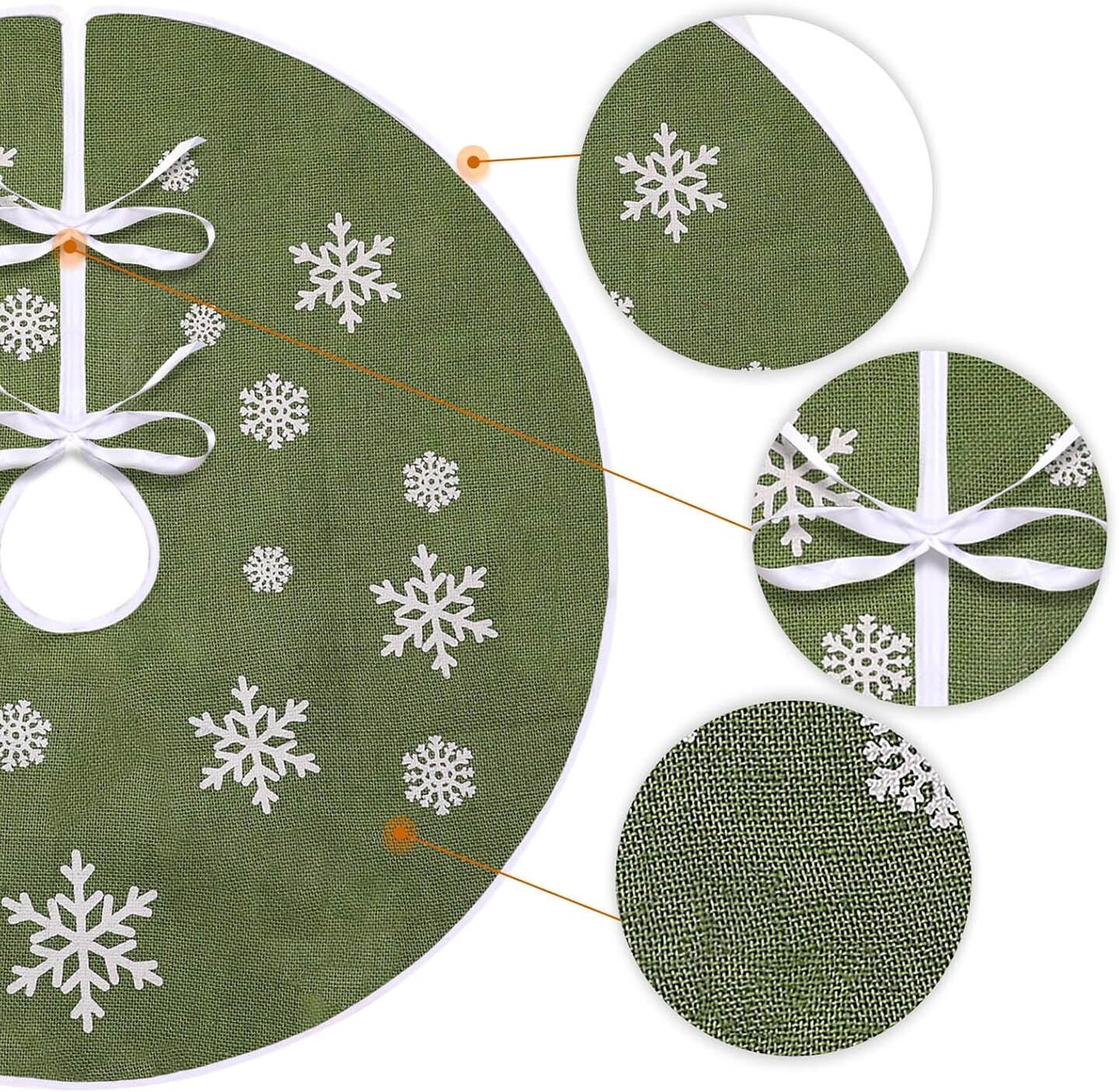 Christmas Small Tree Skirt (&#x9;Green) &#x9;30 Inch