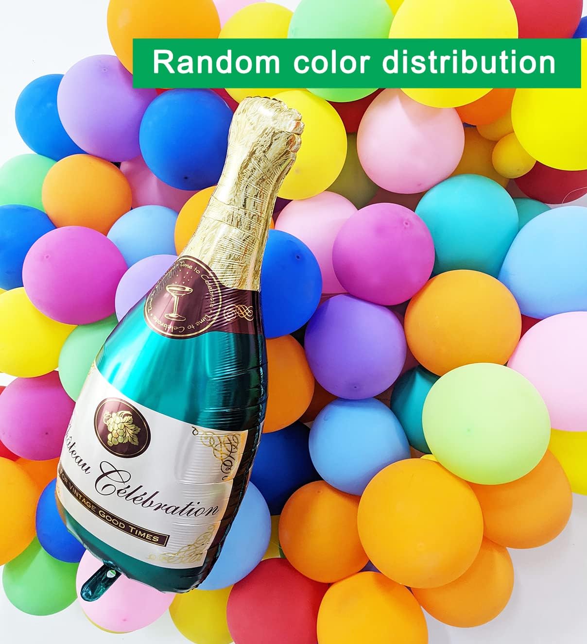 12inch Multicolor to Celebrate Latex Balloons (Red,orange,yellow,green,blue,pink,purple)
