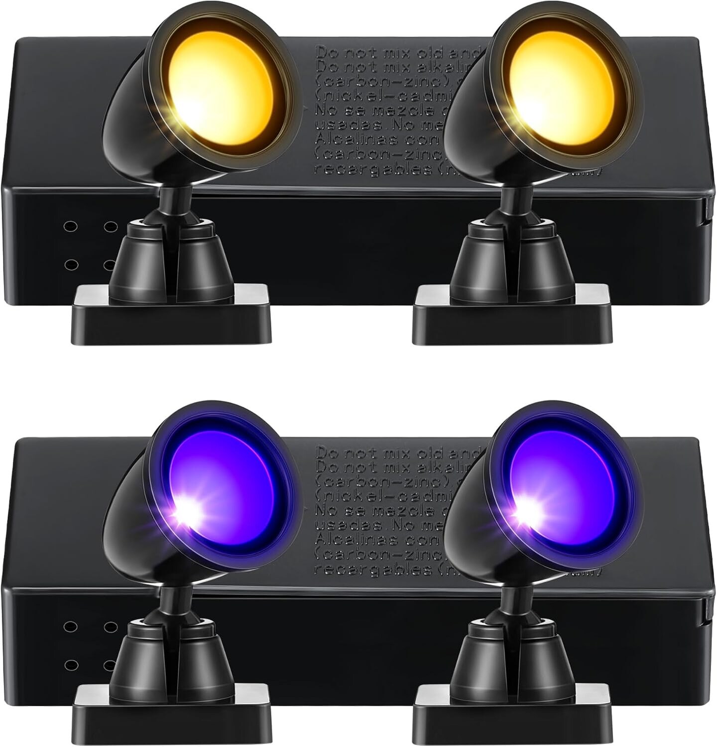Halloween Village Collection Round Spot Light (Orange and Purple)