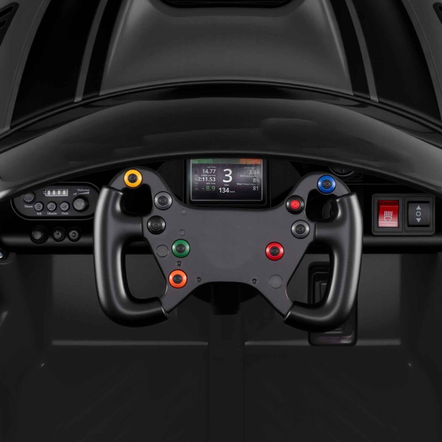 AMG GT3 Kids Ride-On Car Electric Toy with Remote Control LED Lights and Safety Features