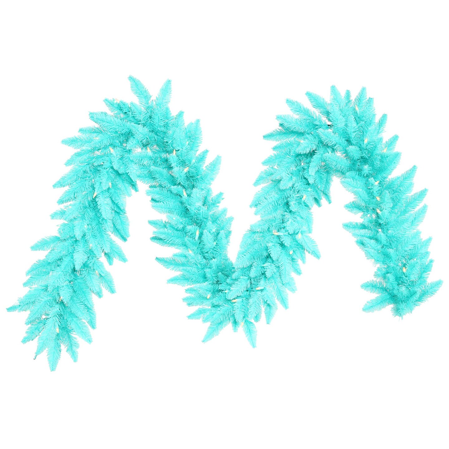 Vickerman 9'x14" Aqua Fir Garland DL LED 100Aq 250 - K161015LED