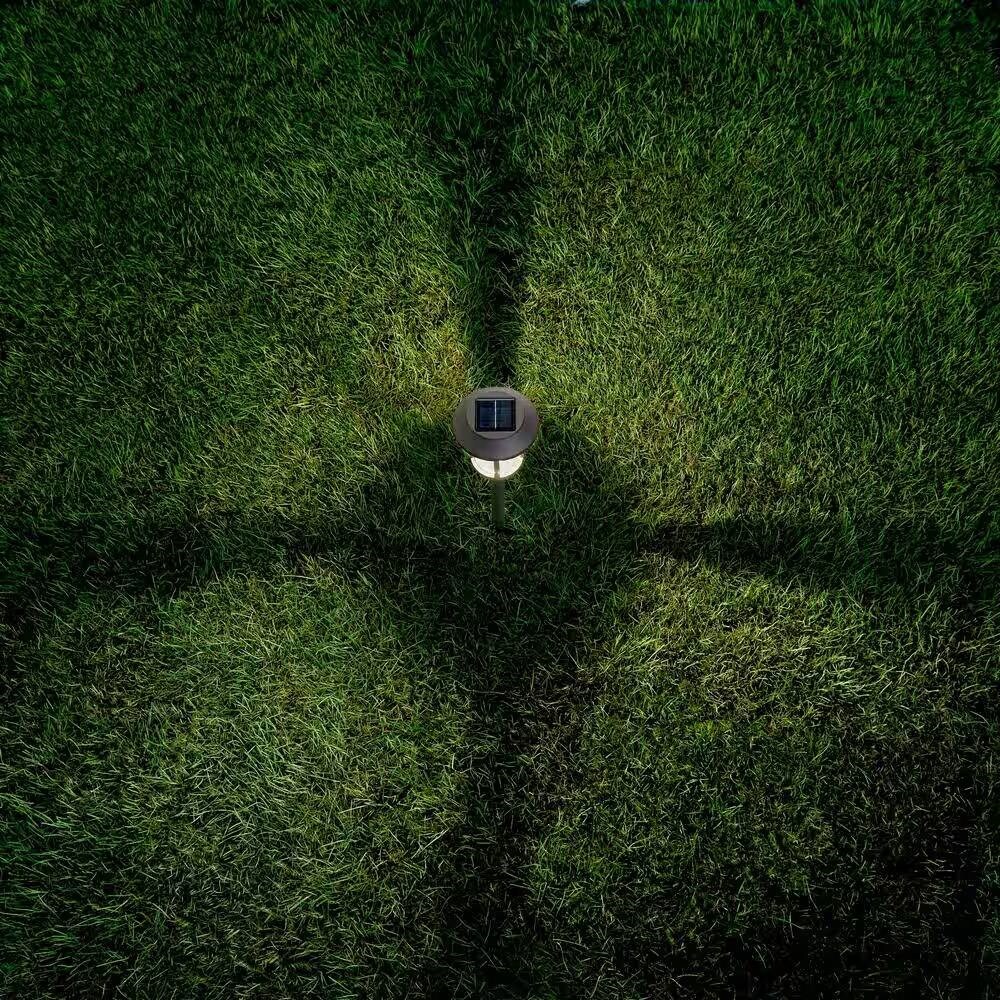 4-Pack Weather-Resistant Solar LED Yard Lights Gold