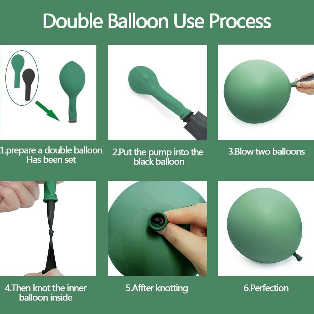 Dusty Blue Green Balloon Arch Kit (Blue Green)