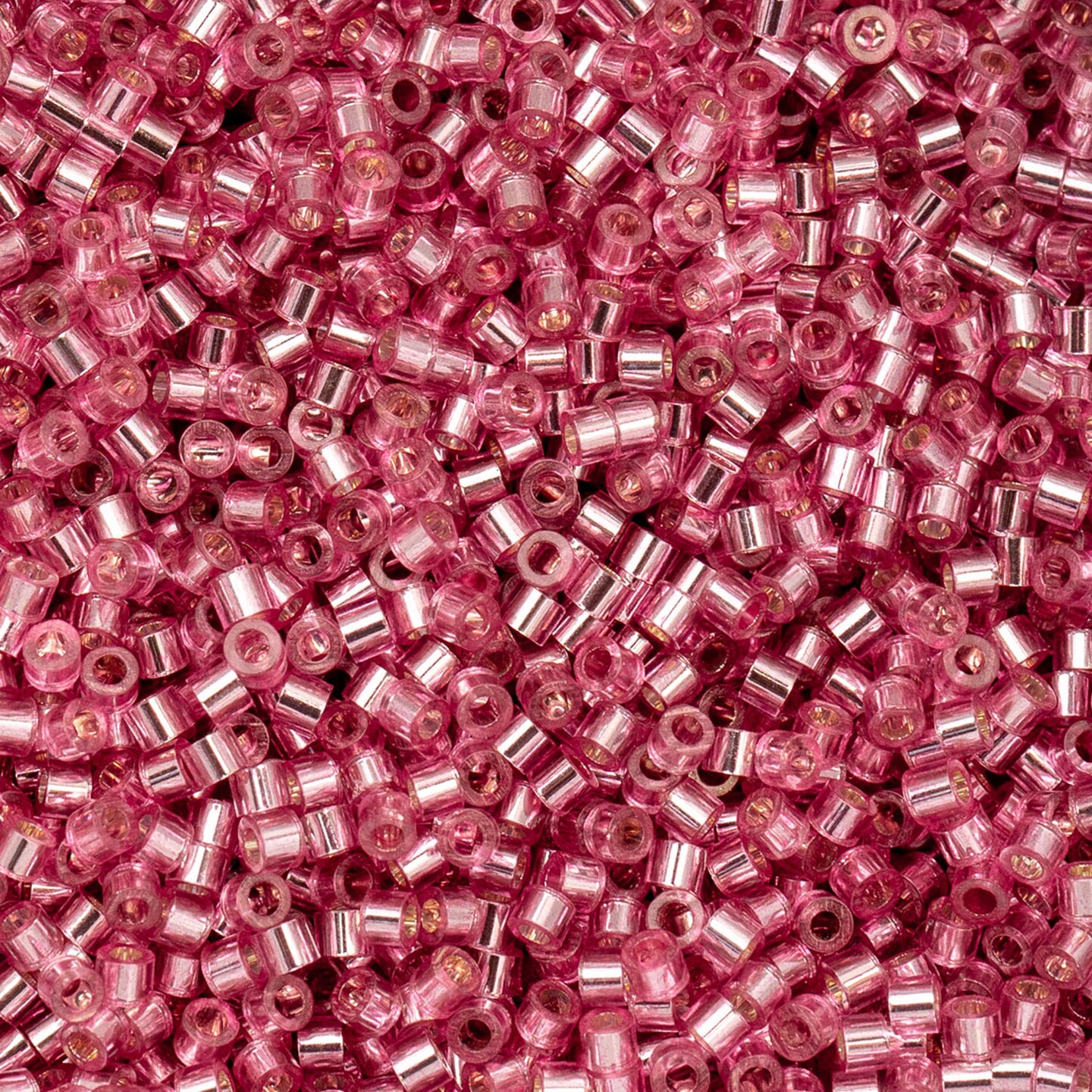 John Bead Silver Lined Cylin Beads 11/0 Glass Cylindrical Seed Beads, 25g
