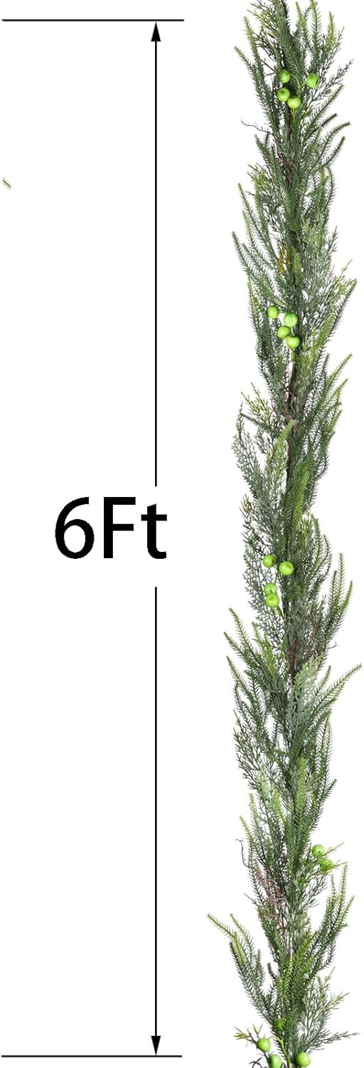 Christmas Norfolk Pine Garlands - 6FT