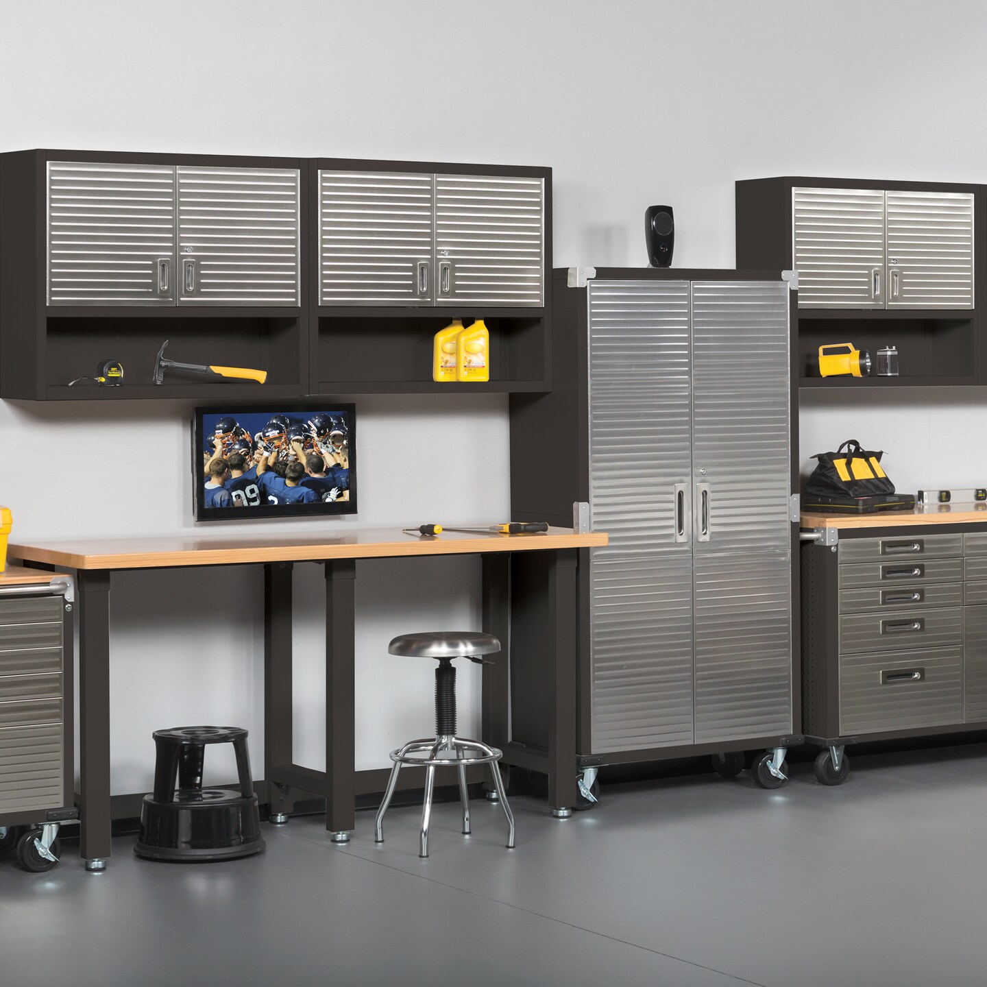 Seville Classics UltraHD Double Door Wall Cabinet, 36" W x 12" D x 30" H