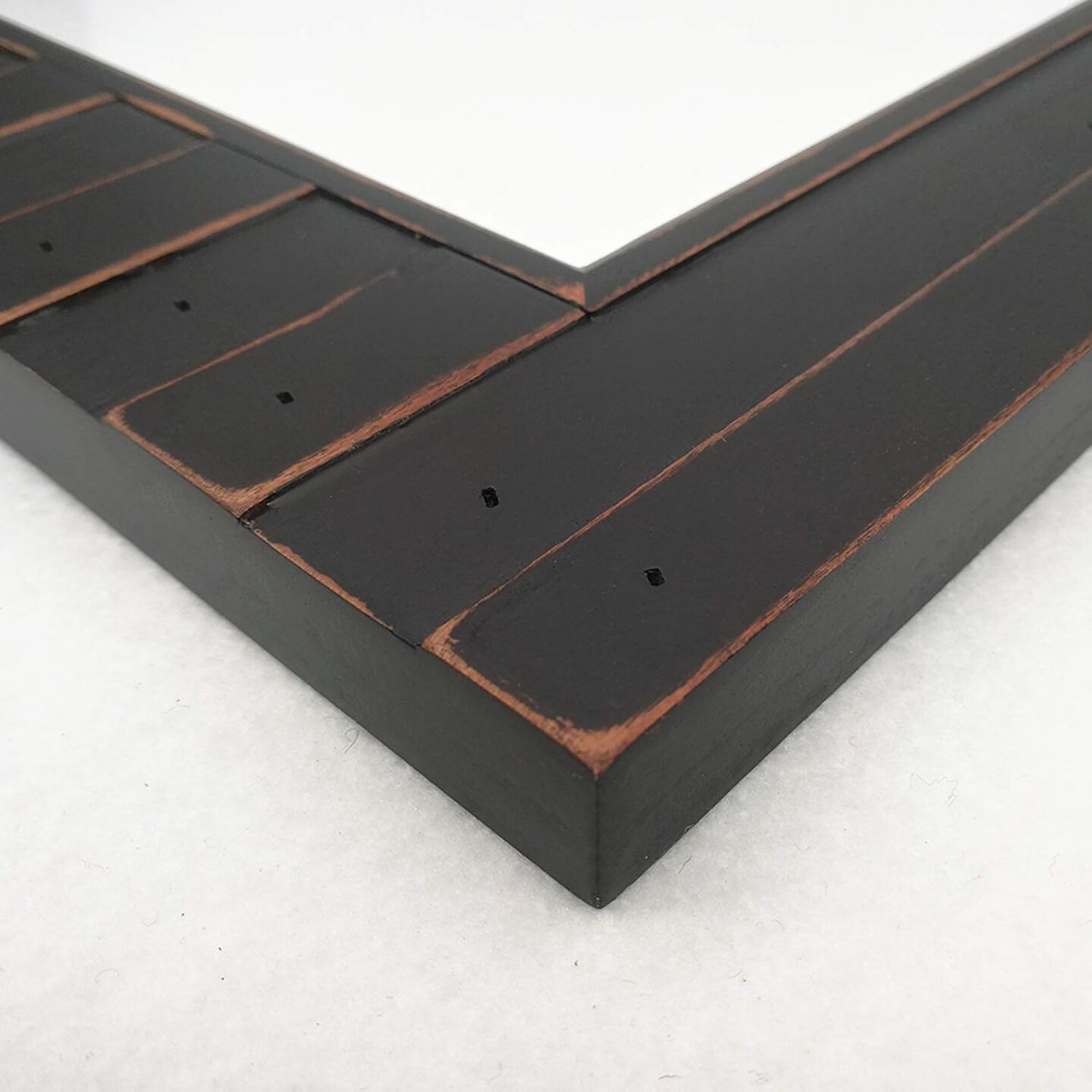 5x7 Picture Frame Distressed Black, Timbermount Rustic Photo Frame(Black)10.8"L x 8.9"W