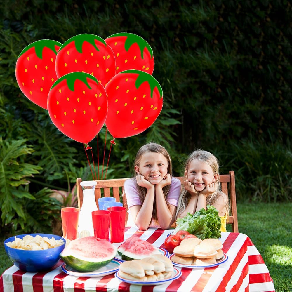 Fruit Themed Balloons Strawberry Latex Balloons(Strawberry Latex Balloon)