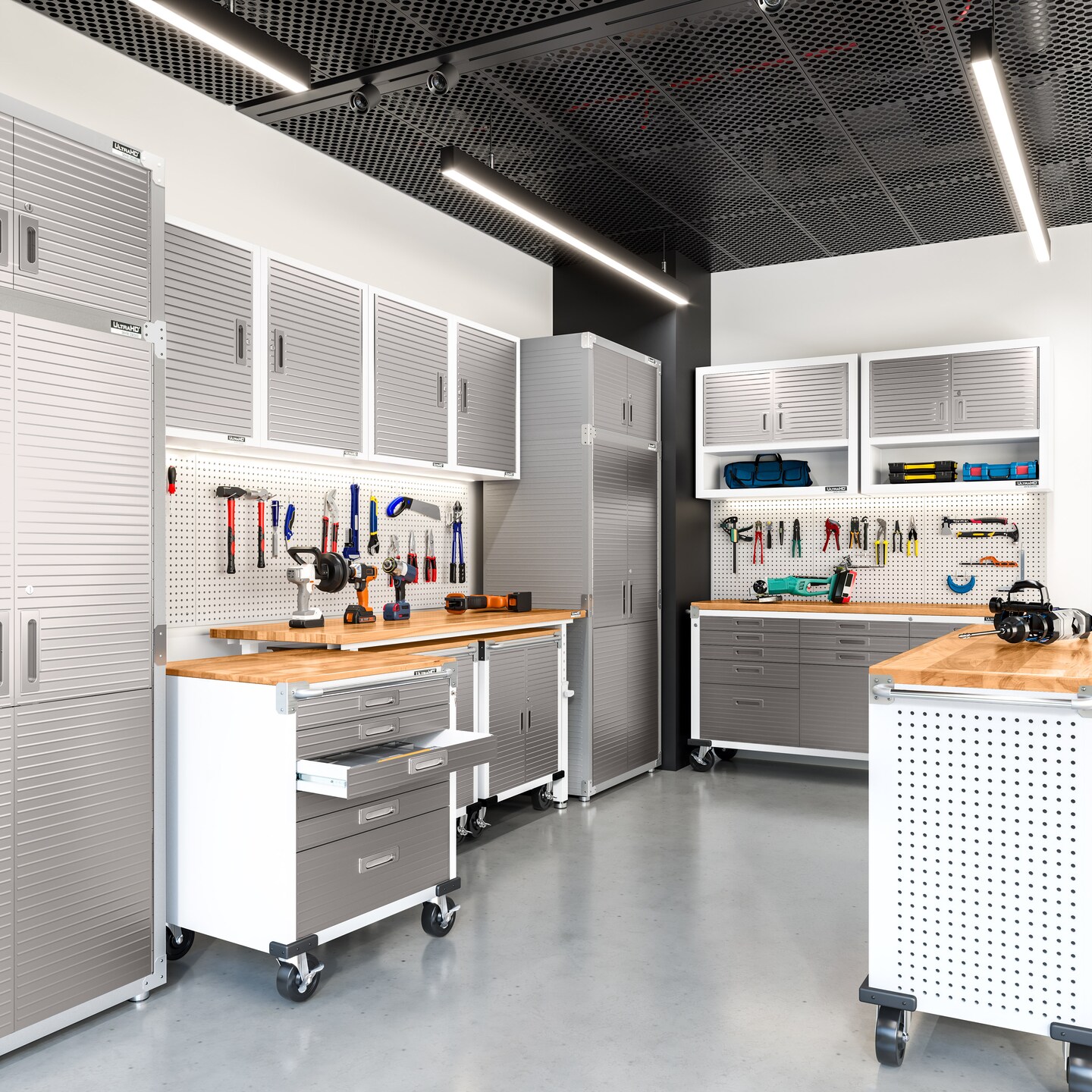 Seville Classics UltraHD Double Door Wall Cabinet, 36" W x 12" D x 30" H